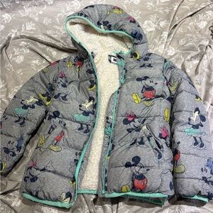 Gap Disney Mickey Minnie winter coat medium 8-9